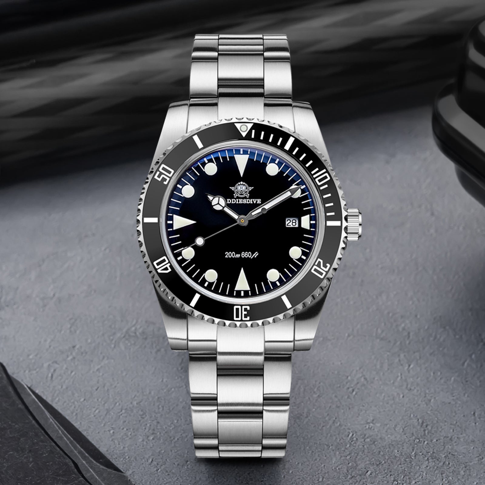 U.S. Warehouse -ADDIESDIVE 39mm Quartz Watch with Bi-directional Rotating Bezel AD2068