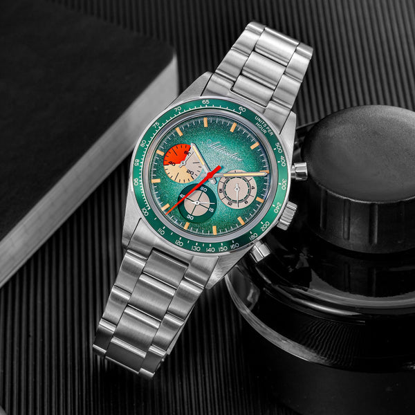 ★India Warehouse★ADDIESDIVE 37mm Luxury Quartz Chronograph Watch AD2551