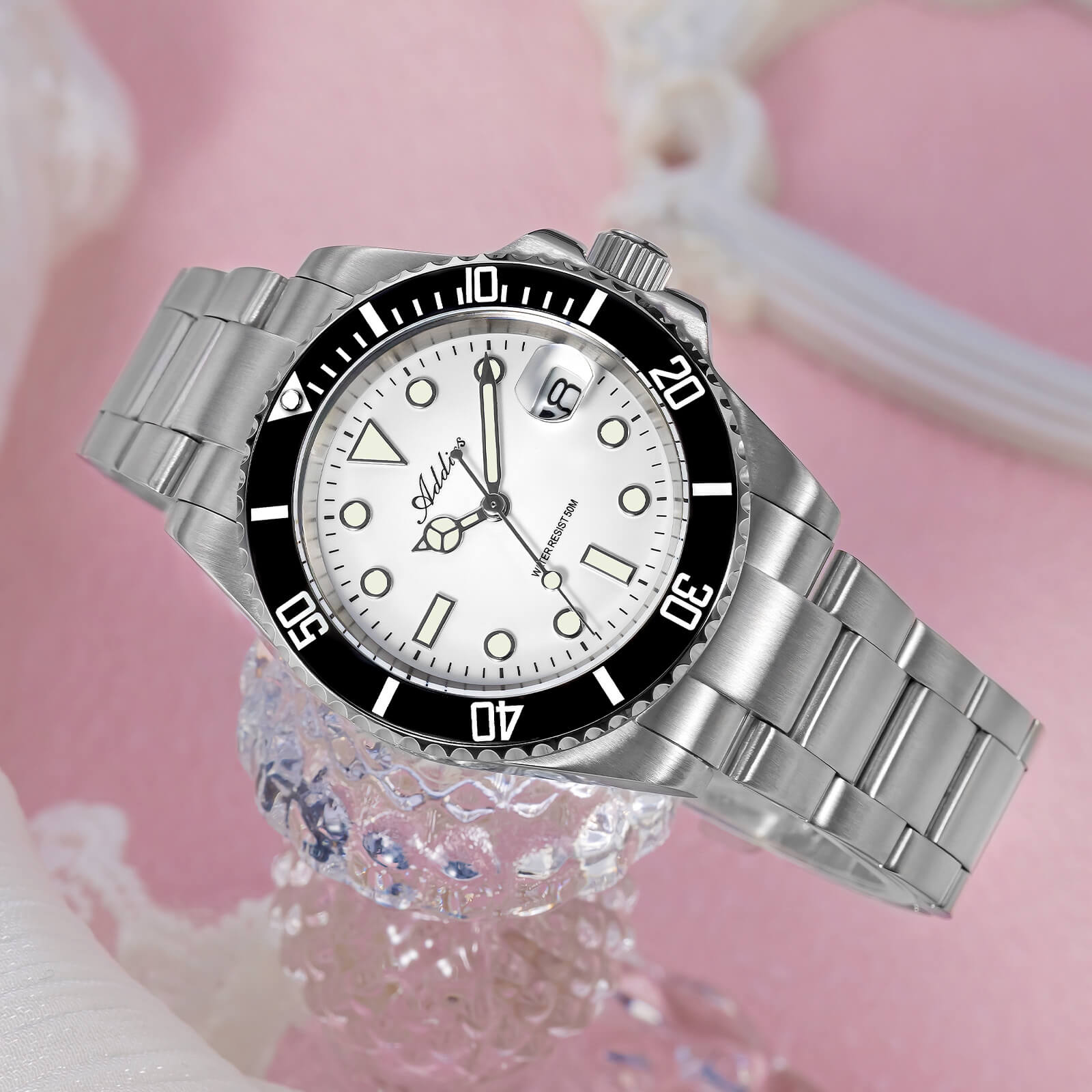 Addies Luxury Stainless Steel Quartz Watch AW25902