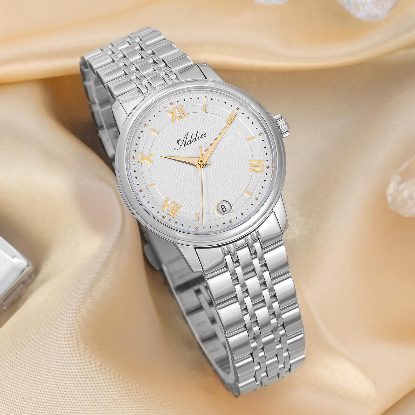 ★India Warehouse★Addies 31mm Women’s Luxury Stainless Steel Quartz Watch AW25904