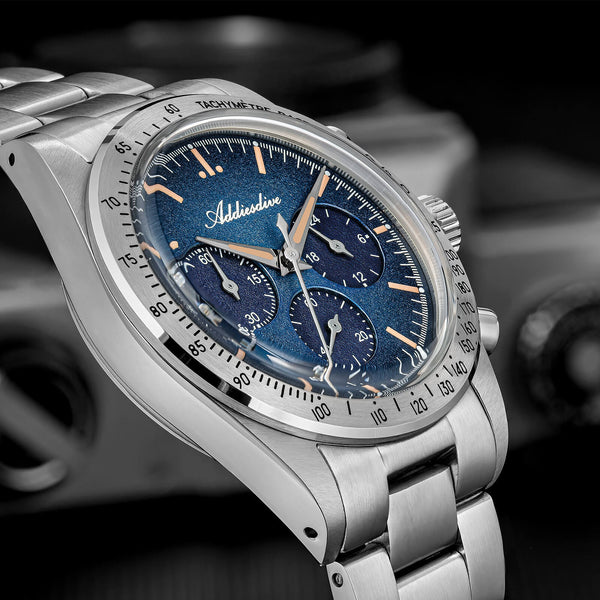 🔥EarlyBird🔥ADDIESDIVE 37mm 0s20 Chronograph Watch AD2552