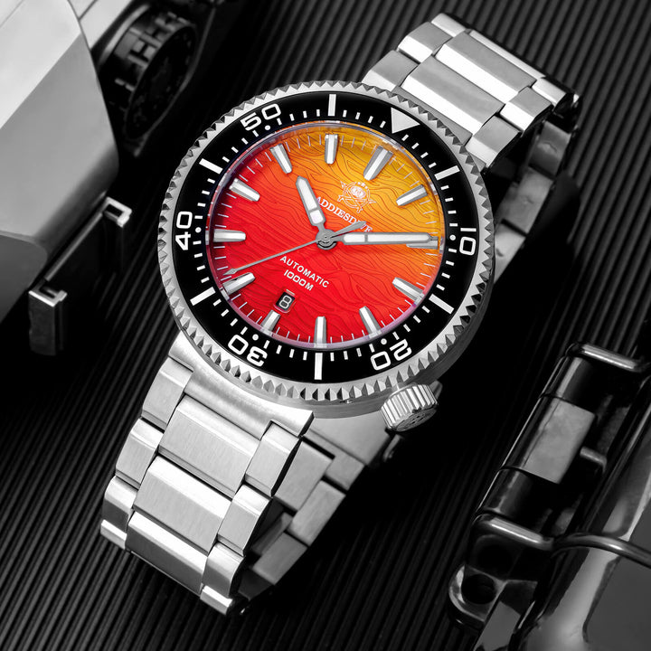 🔥Summer Sale🔥Addiesdive 46mm Puck Style Diver Watch AD2526 – 1000M Wat