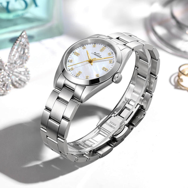 Addies 31mm Women’s Luxury Stainless Steel Quartz Watch AW25909