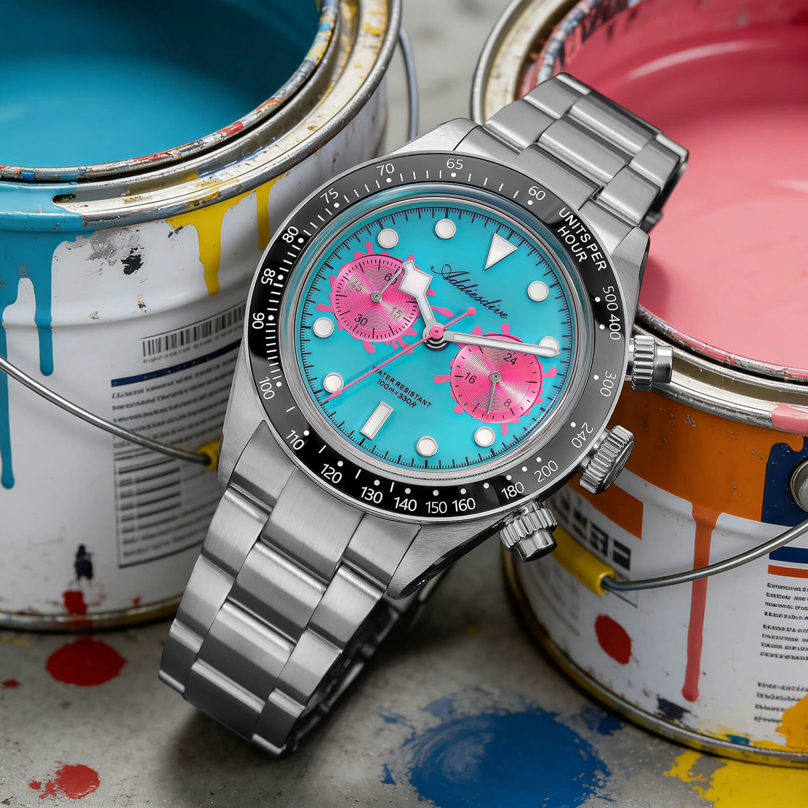 ★New Arrival★ADDIESDIVE 40mm VK64 Chronograph Watch AD2520