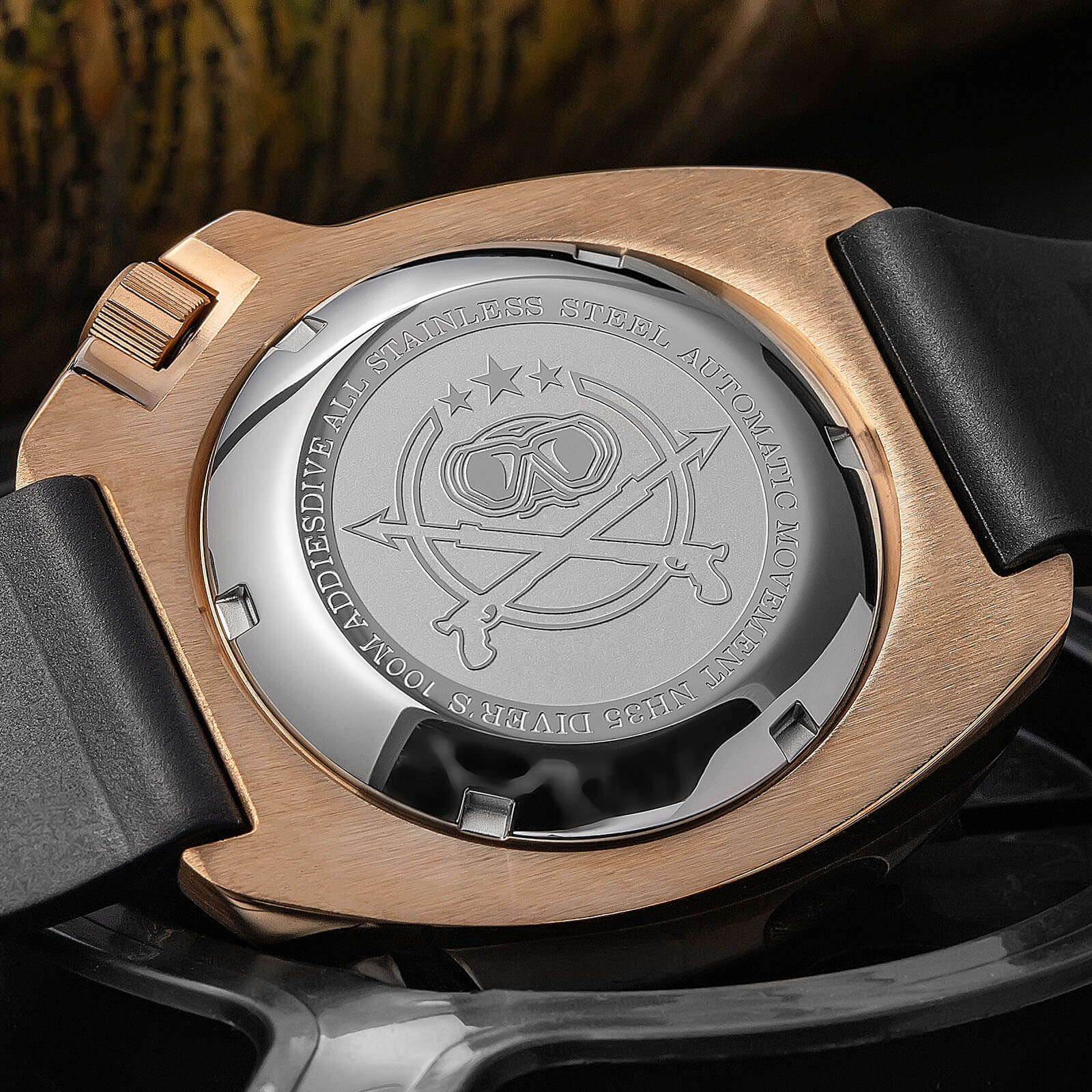 Addiesdive Bronze Captain Willard Automatic Watch AD2097