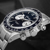 ADDIESDIVE 40mm Blue Goldstone Dial VK64 Chronograph Watch AD2558