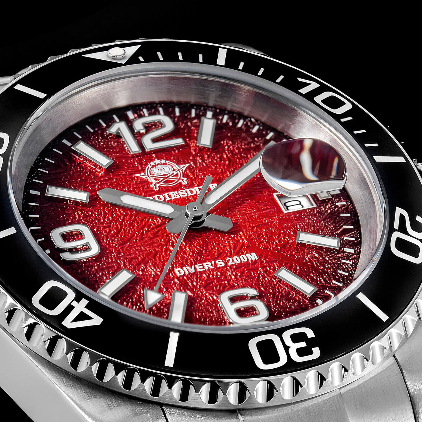 Addiesdive 41mm Modern Sub Quartz Watch with 200M Water Waterproof，AD2