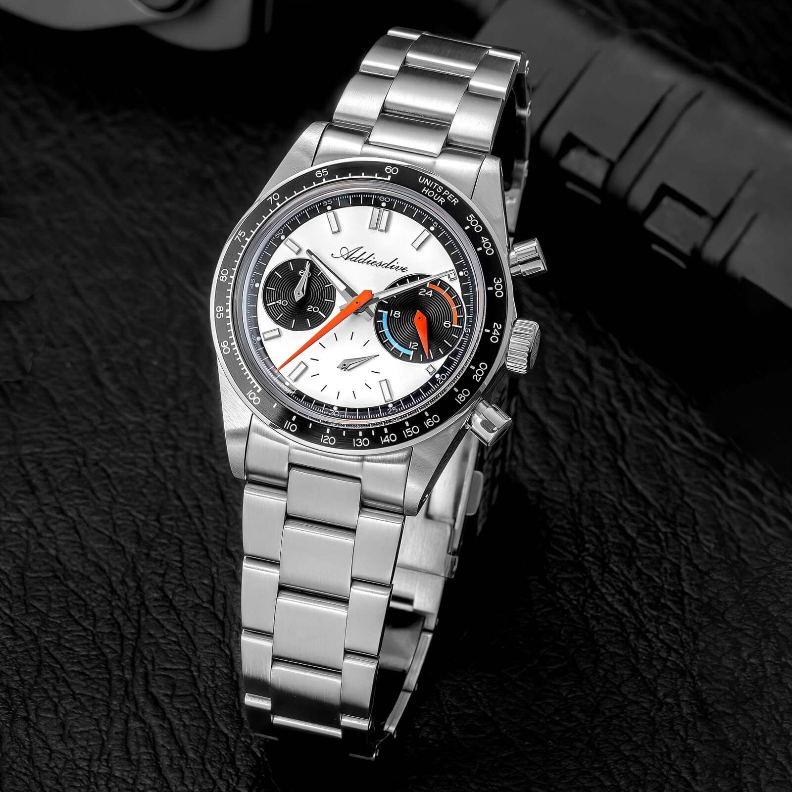 ★Xmas Sale★ADDIESDIVE 37mm VK63 Racing Chronograph Quartz Watch AD2539