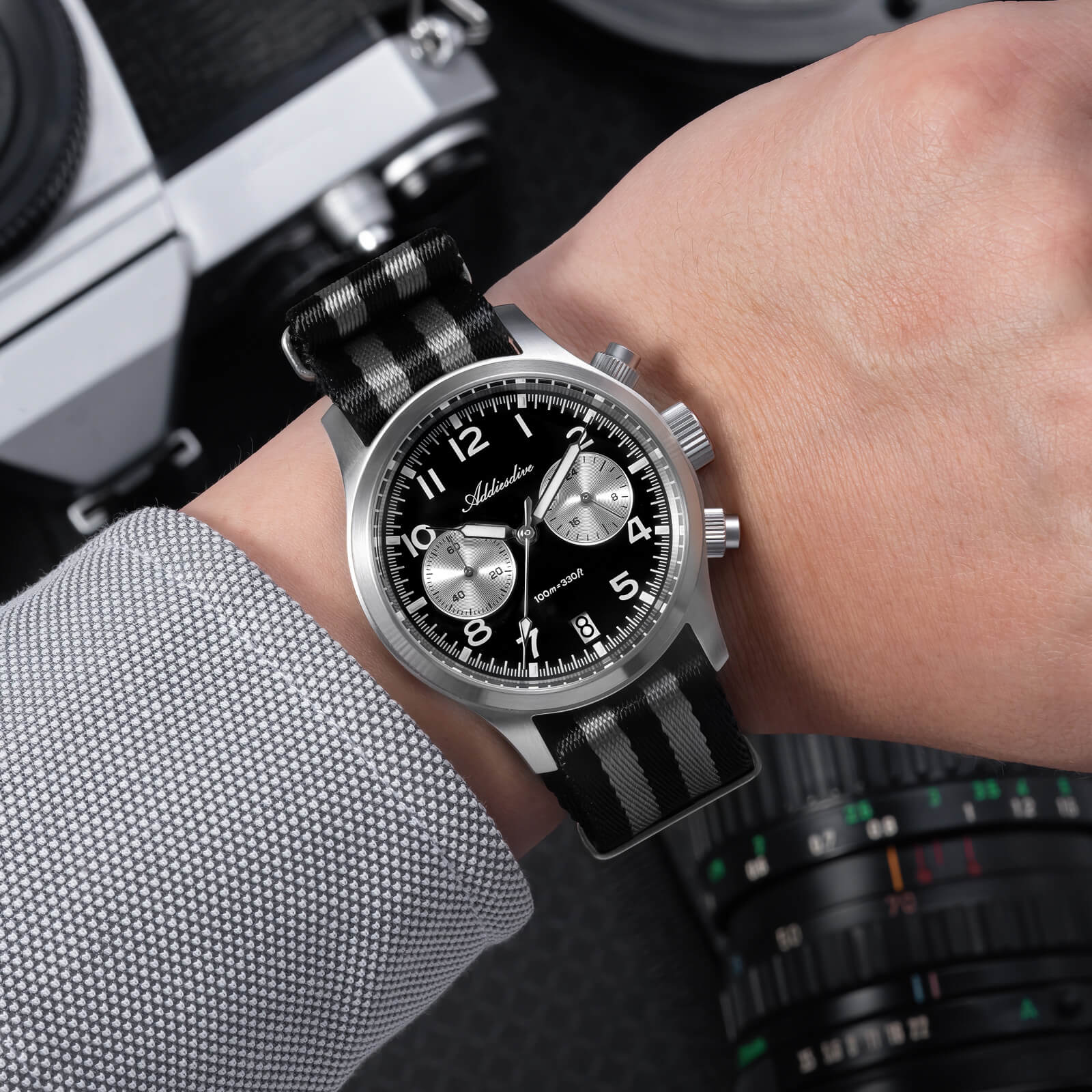★New Arrival★ADDIESDIVE 39mm VK64 Chronograph Watch AD2538