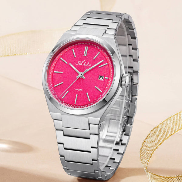 🔥Halloween Sale🔥Addies Classic 35mm Slim Sapphire Crystal Quartz Watch AW25910