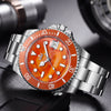 🔥Halloween Sale🔥AddiesKIN 40mm Sardonyx Stone Dial Ceramic Bezel ST2130 Luxury Automatic Dive Watch K012