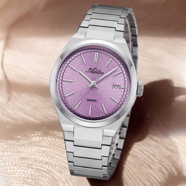 🔥Halloween Sale🔥Addies Classic 35mm Slim Sapphire Crystal Quartz Watch AW25910