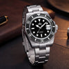 🔥Halloween Sale🔥AddiesKIN 40mm Sardonyx Stone Dial Ceramic Bezel ST2130 Luxury Automatic Dive Watch K012