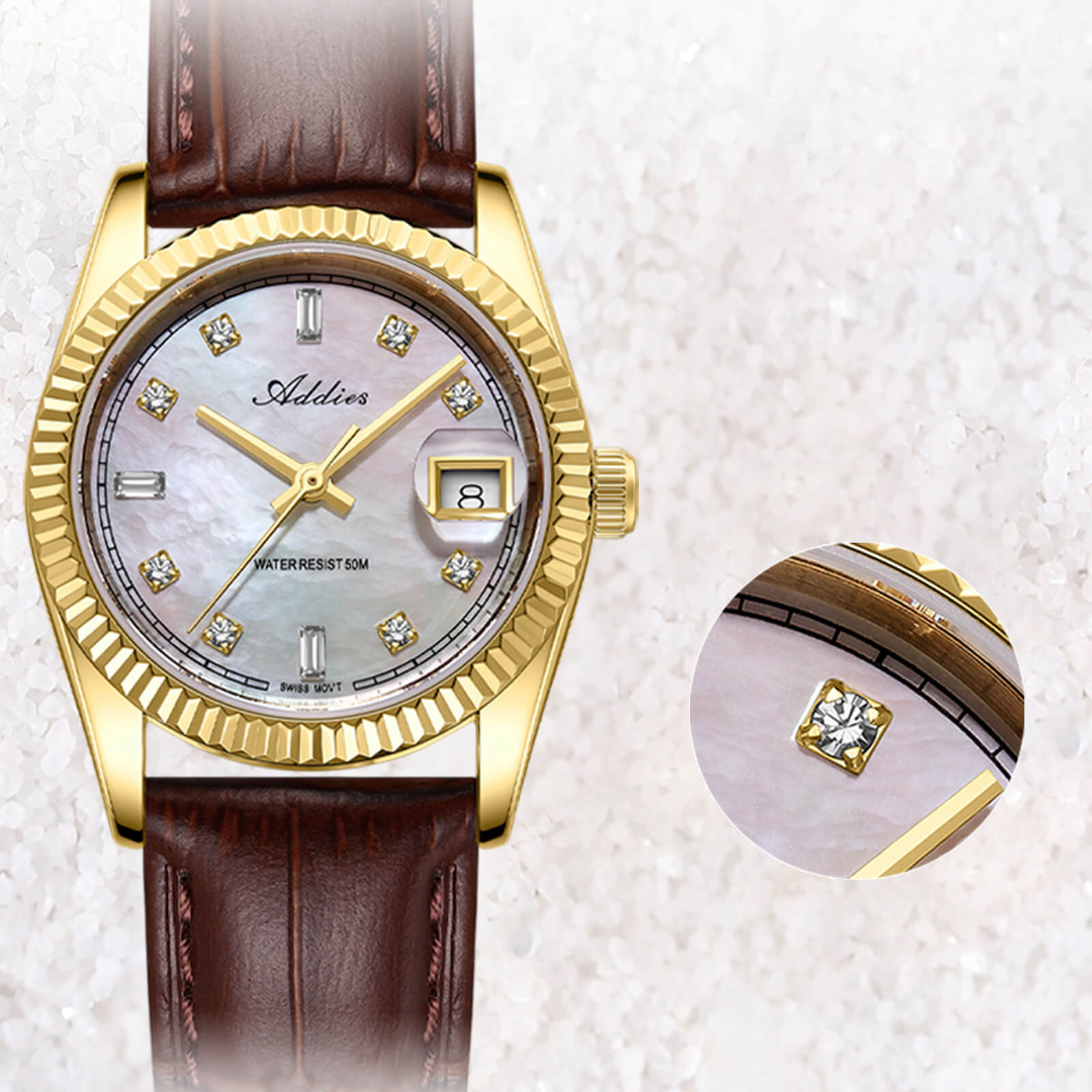 Addies 28mm Women’s Mop Luxury Quartz Watch AW25905