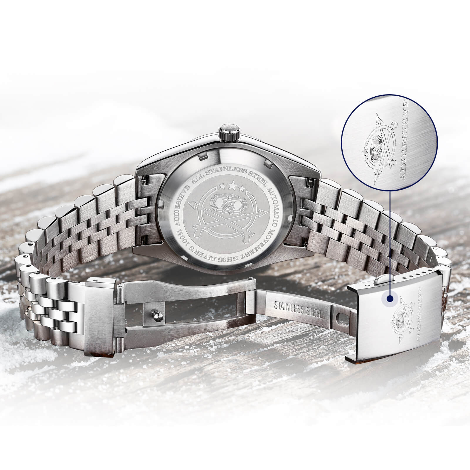 ADDIESDIVE 20mm Jubilee Style Bracelet ，Suitable for AD2118/AD2059