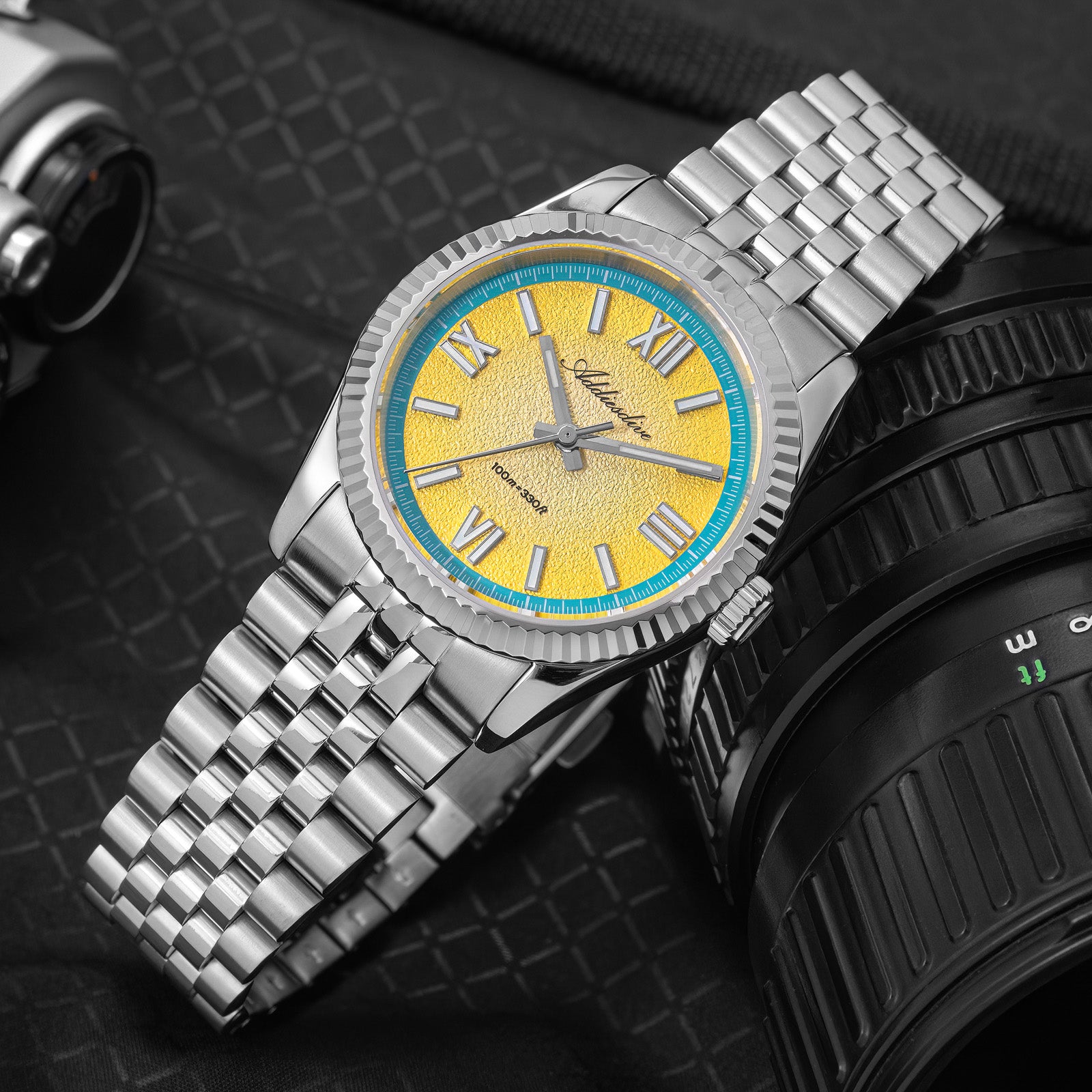 ★India Warehouse★ADDIESDIVE 36mm VH31 Summer Edition Quartz Watch AD2535