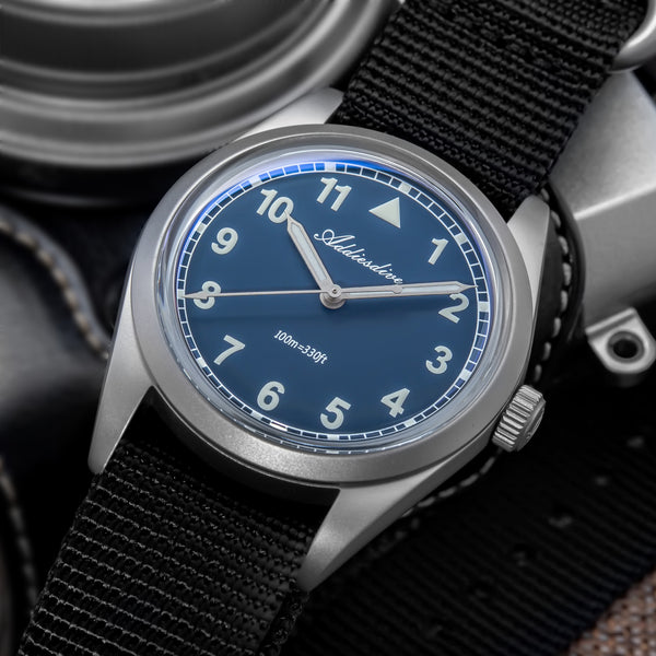 U.S. Warehouse -ADDIESDIVE 36mm VH31 Retro Pilot Field Watch AD2079