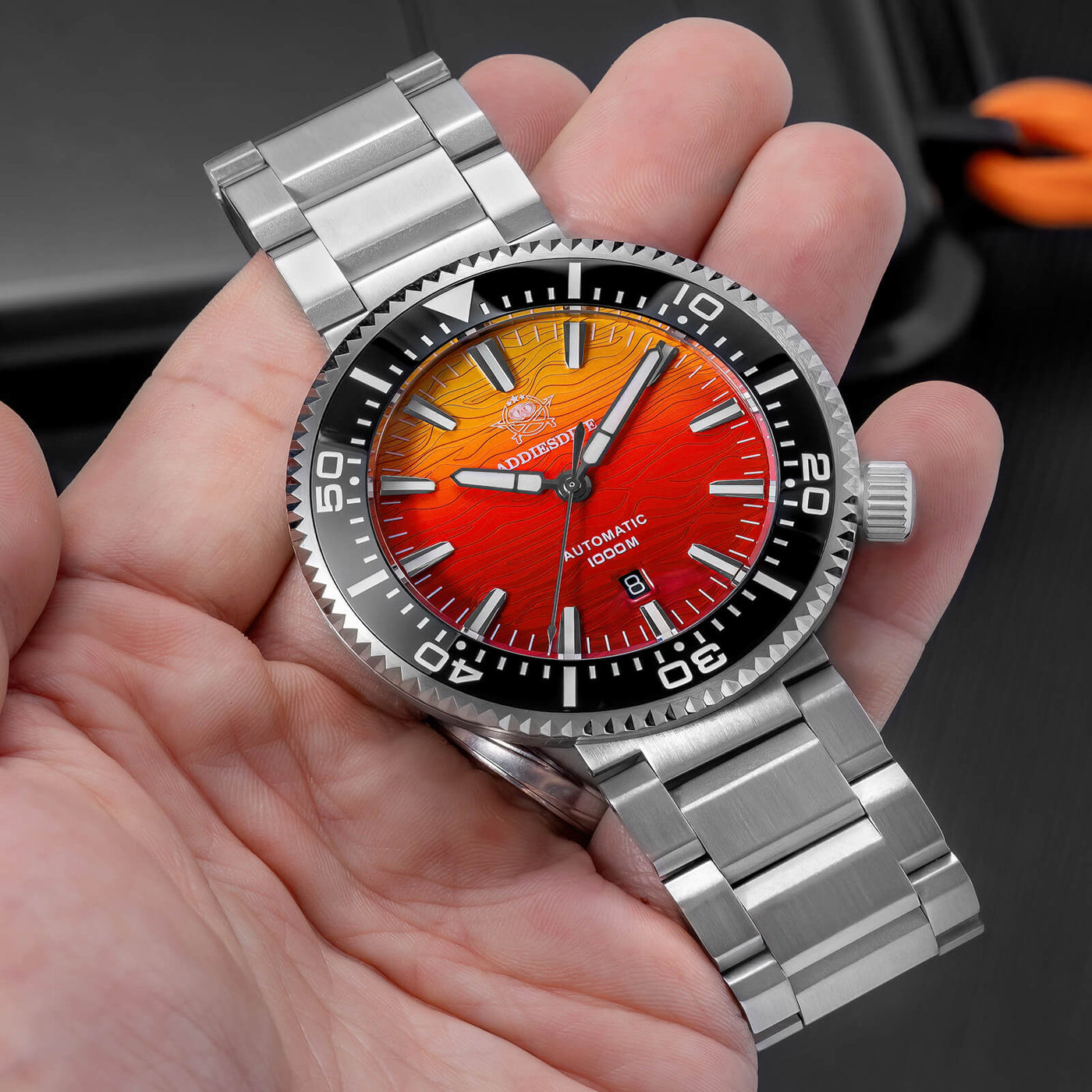 🔥Summer Sale🔥Addiesdive 46mm Puck Style Diver Watch AD2526 – 1000M Wat