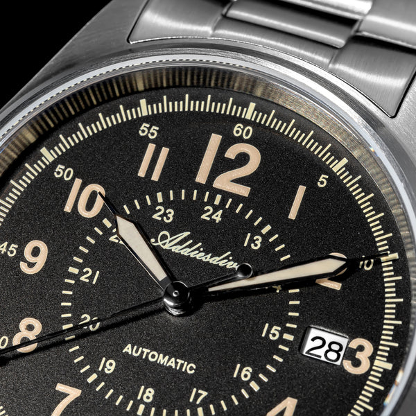 U.S. Warehouse -ADDIESDIVE 39mm Sapphire Crystal Automatic Watch Field Watch AD2074