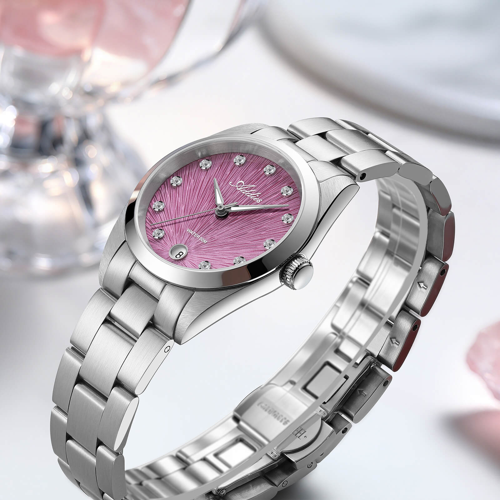 Addies Classic 31mm Sapphire Crystal Quartz Watch AW25916