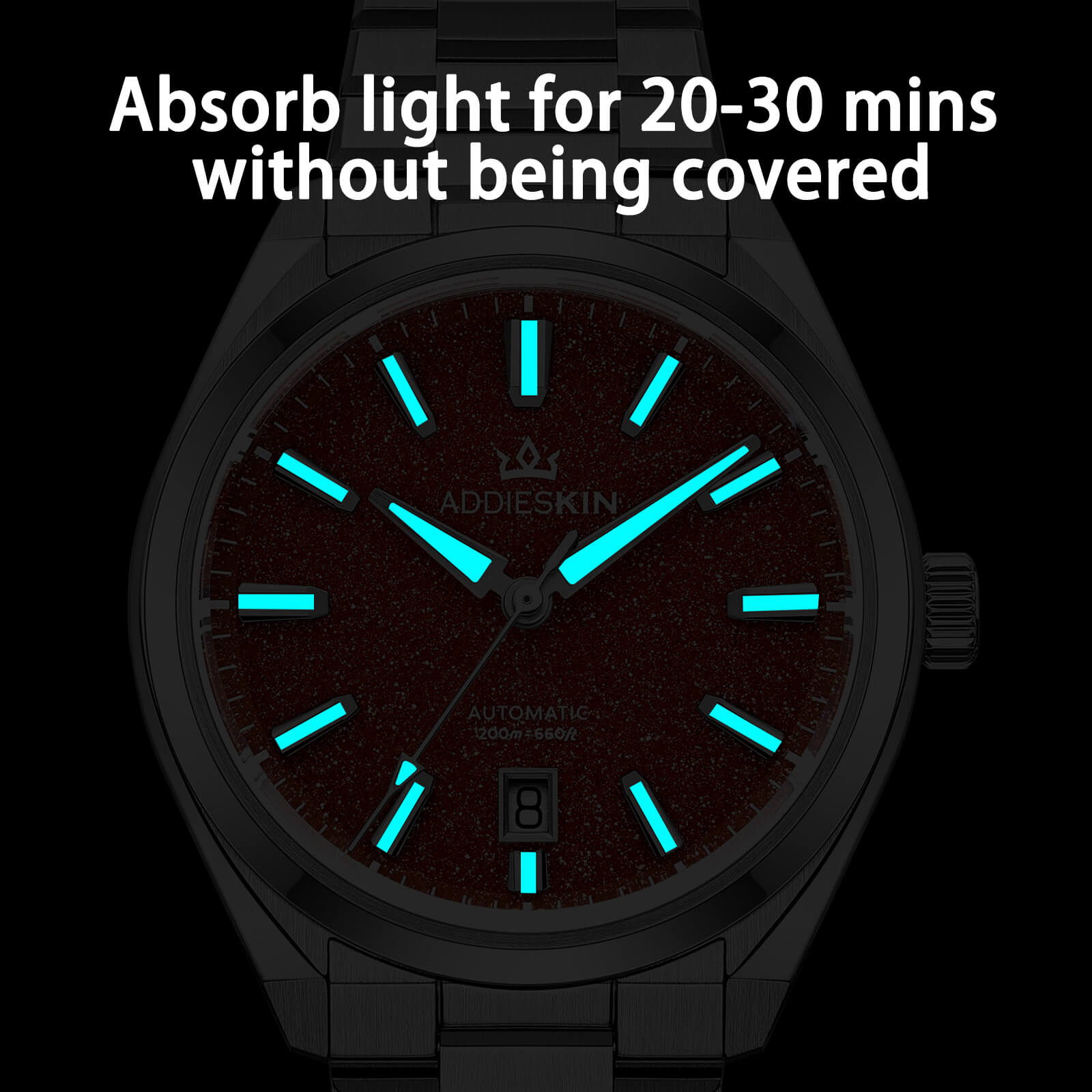AddiesKIN 40mm Natural Stone Dial Miyota 9015 Luxury Automatic Watch K010