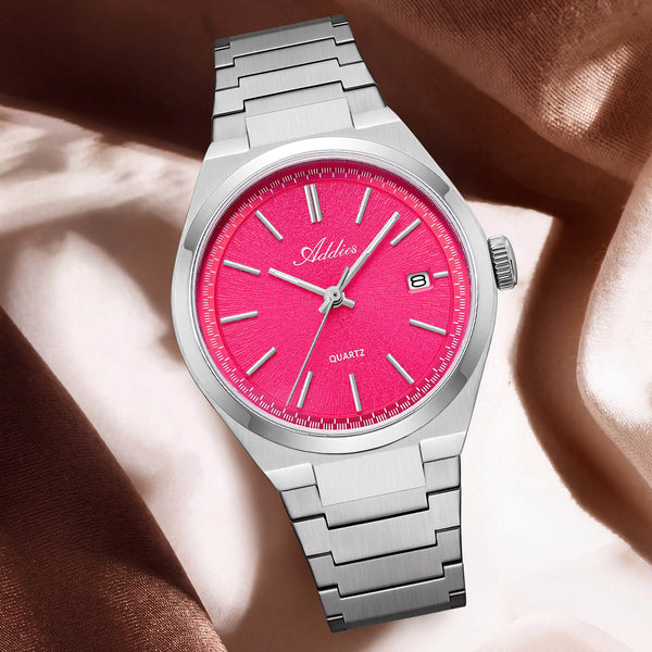 🔥Halloween Sale🔥Addies Classic 35mm Slim Sapphire Crystal Quartz Watch AW25910
