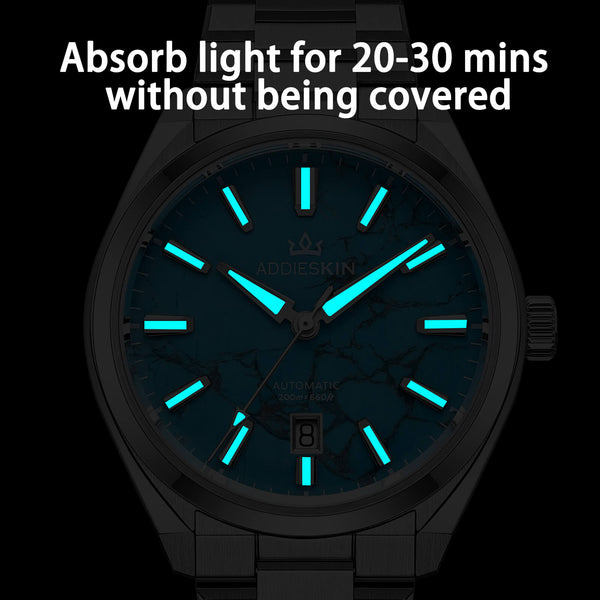 AddiesKIN 40mm Natural Stone Dial Miyota 9015 Luxury Automatic Watch K010