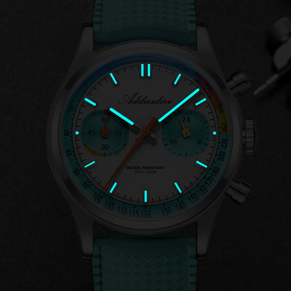 ★New Arrival★ADDIESDIVE 38mm VK64 Racing-Inspired Chronograph Watch AD2529