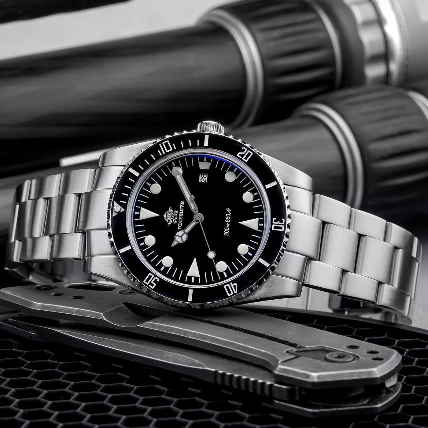 Directional Watch ADDIESDIVE 39mm Quartz Watch with Bi-directional Rotating Bezel AD2068