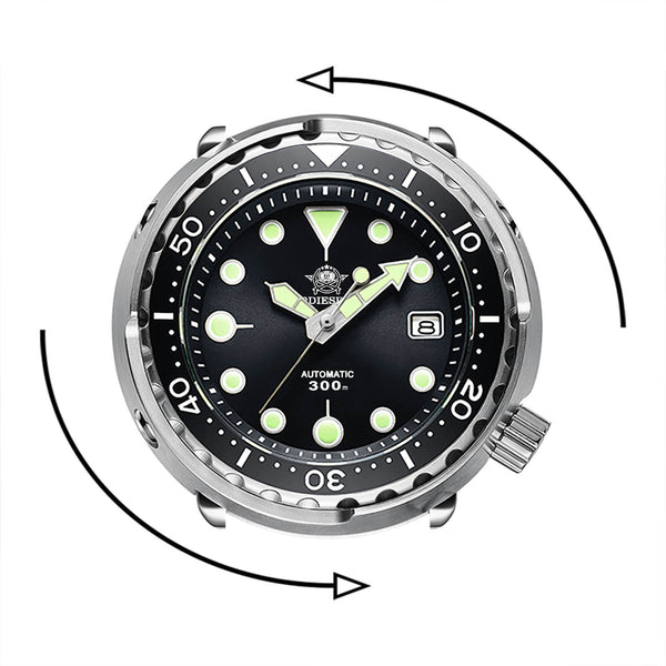 U.S. Warehouse -ADDIESDIVE® Tuna 300M Automatic Diver Watch Tuna Diver  ( MY-H5)