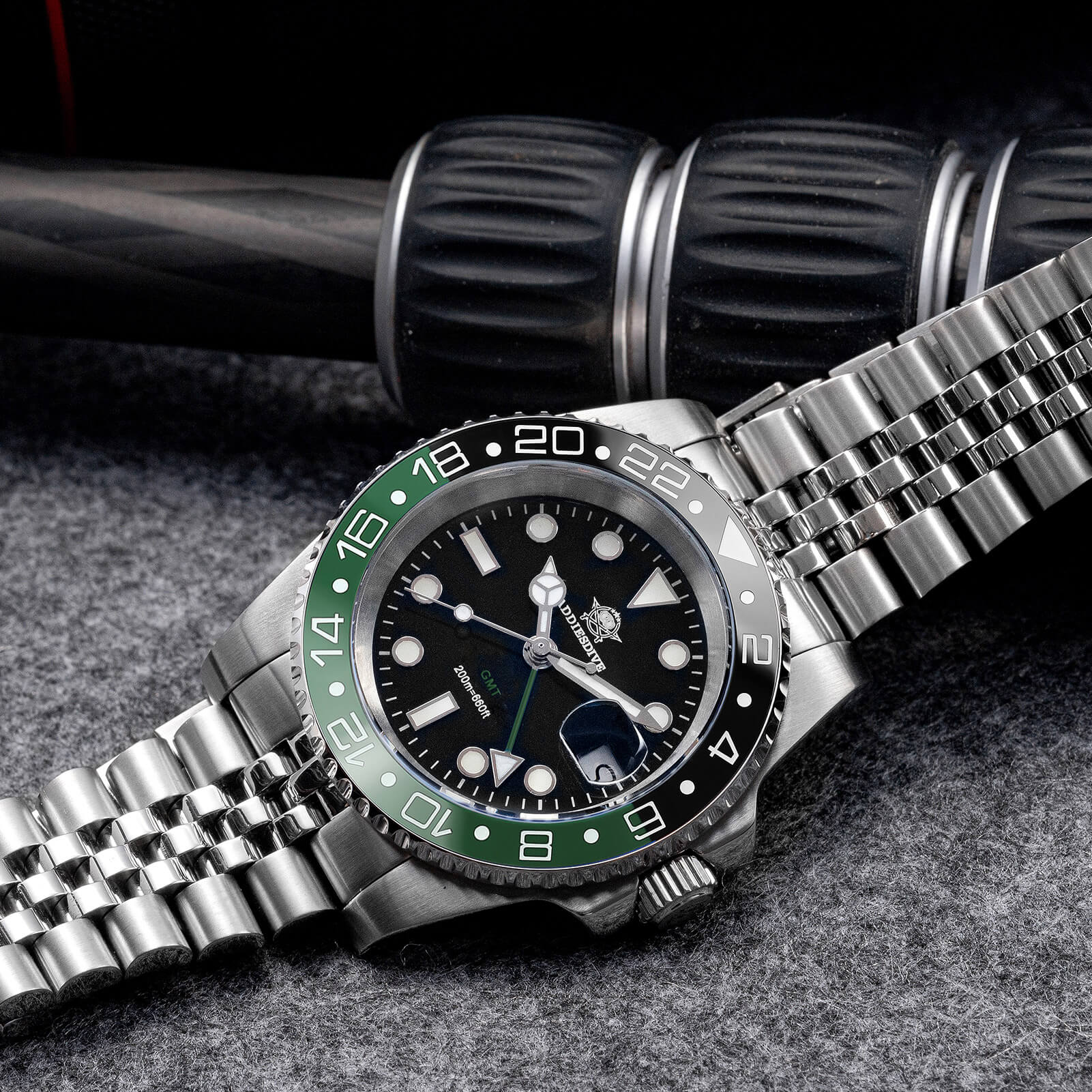 🔥Halloween Sale🔥ADDIESDIVE Water Ghost Luxury Dive Watch GMT Quartz Watch AD2050-with Calendar