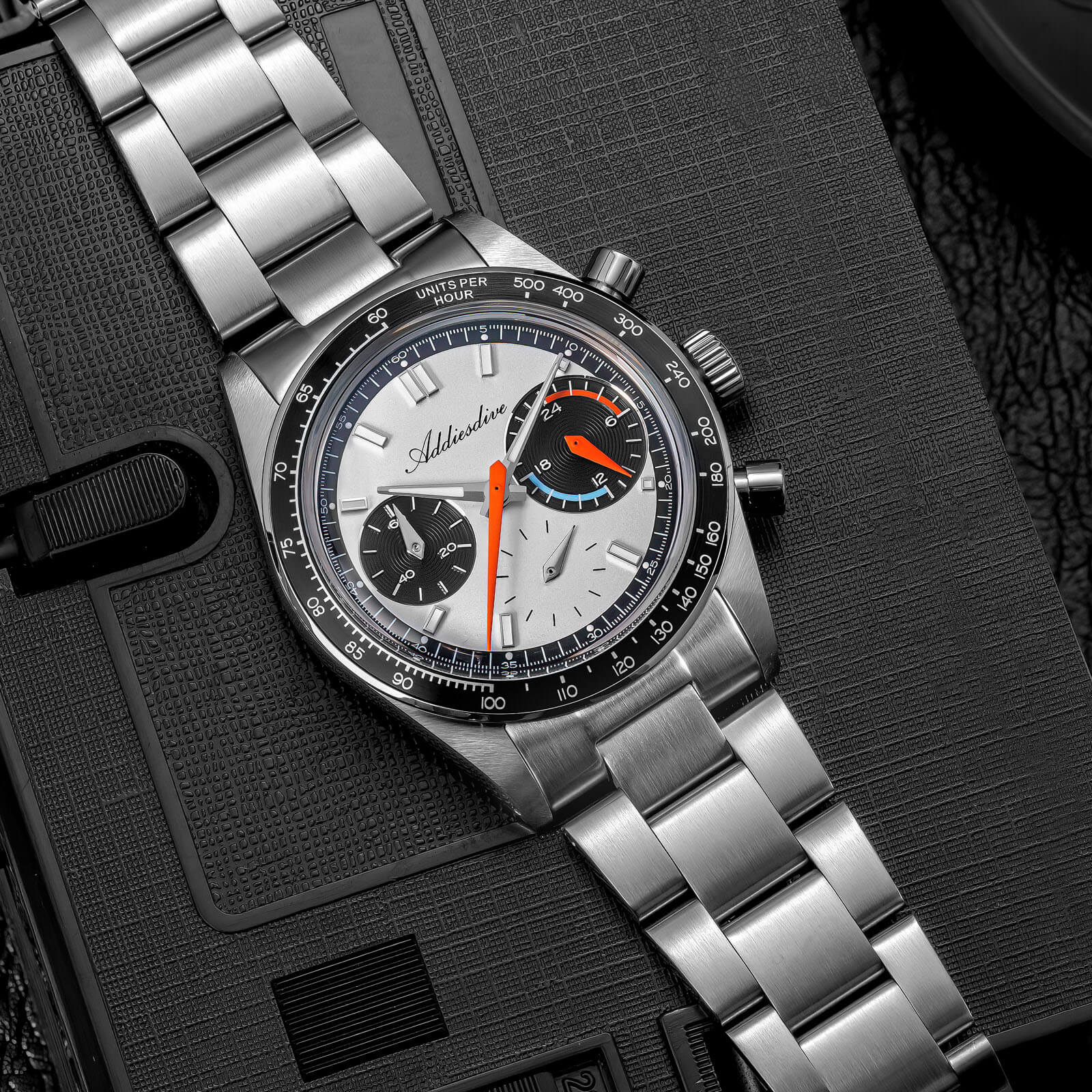 ★Xmas Sale★ADDIESDIVE 37mm VK63 Racing Chronograph Quartz Watch AD2539