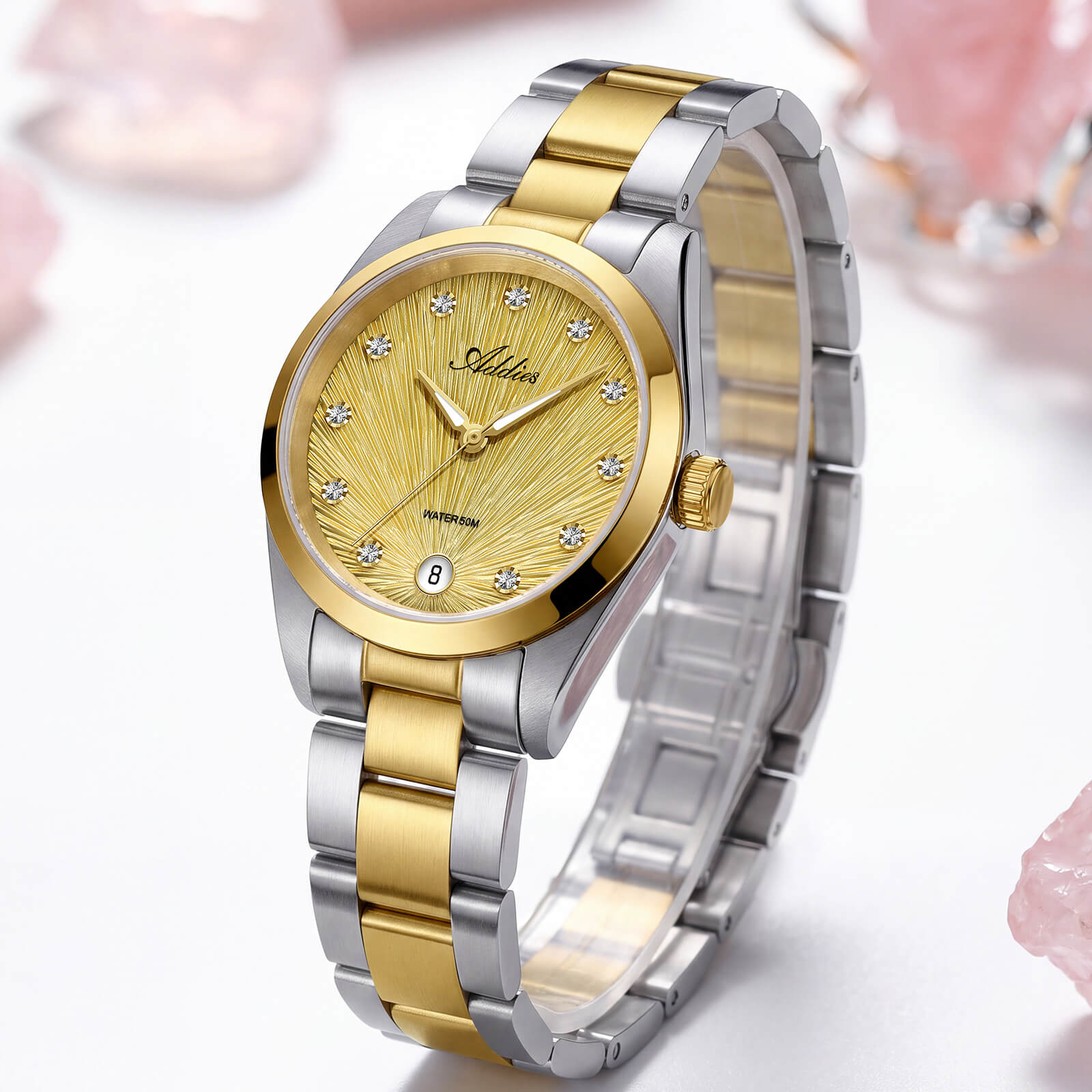 Addies Classic 31mm Sapphire Crystal Quartz Watch AW25916
