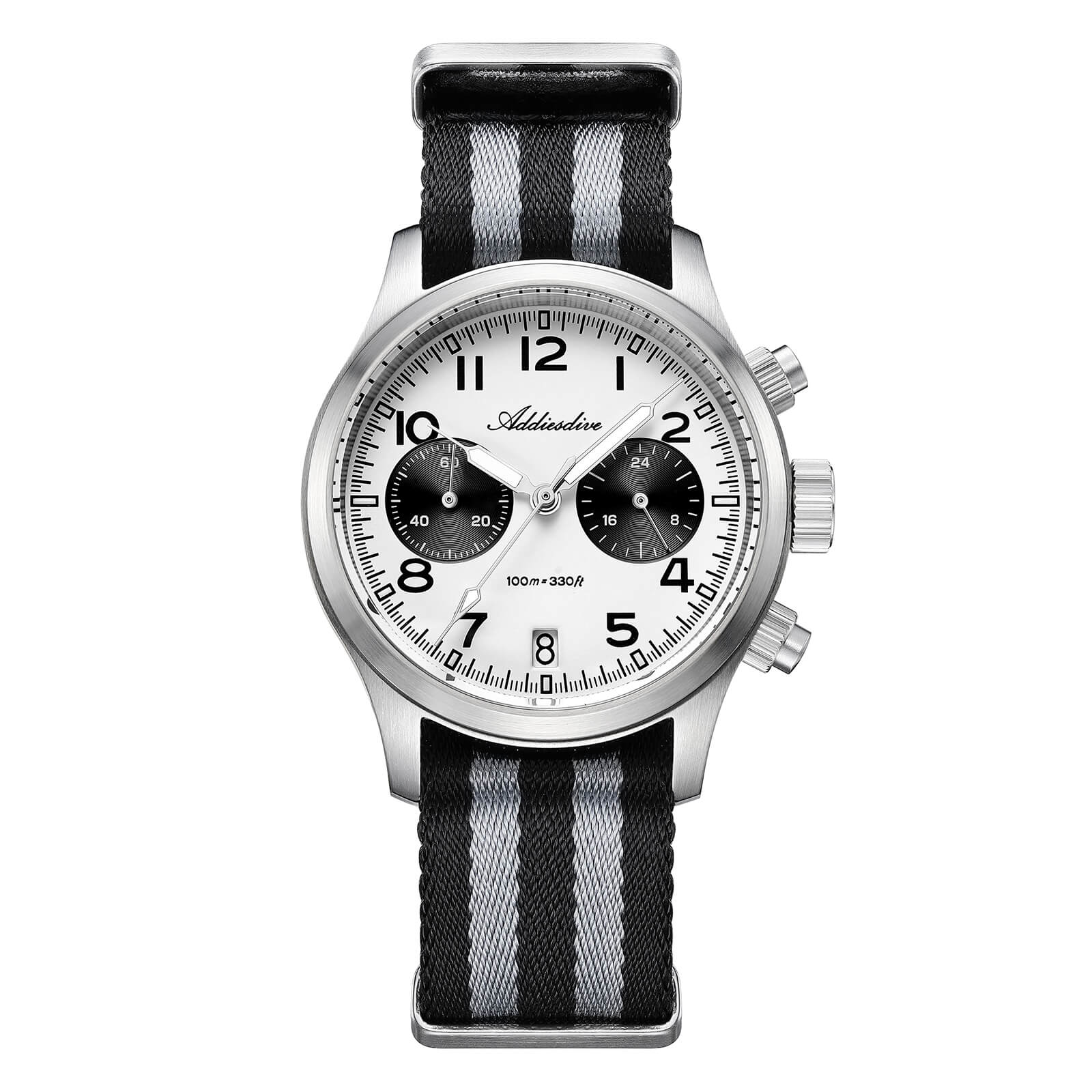 ★India Warehouse★ADDIESDIVE 39mm VK64 AD2538 Chronograph Watch