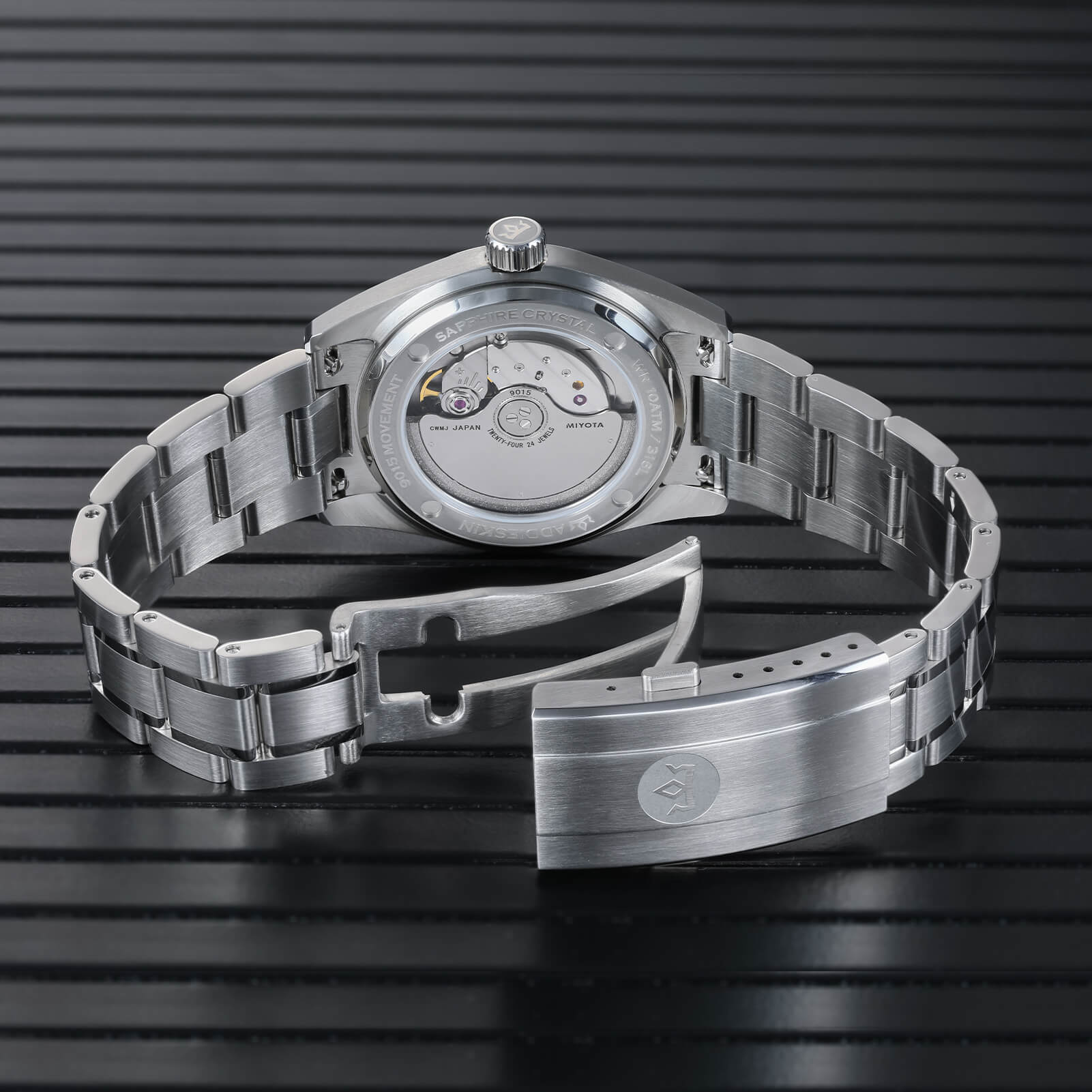 AddiesKIN 38mm Ice Crack Dial Miyota 9015 Men’s Watch K003