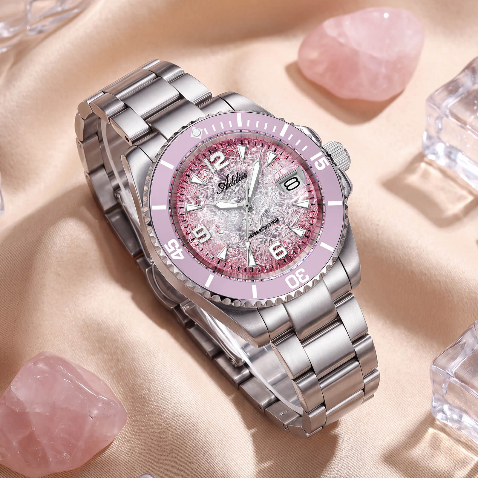 Addies Classic 36mm Stainless Steel Quartz Watch AW25914