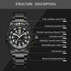 Addiesdive Sports Outdoor Military Watch Men's Quartz Watch 50 Meters Waterproof (050s)