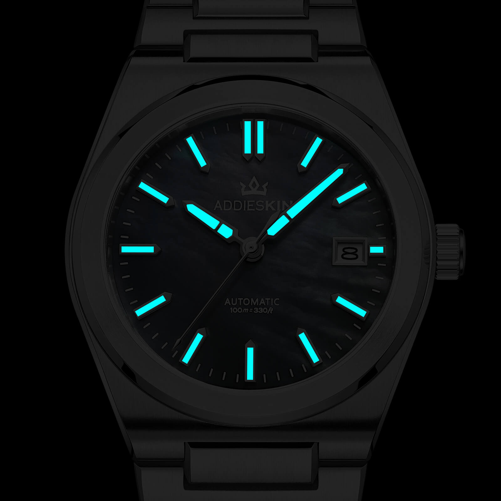 ★Xmas Sale★AddiesKIN 39mm MOP Dial Miyota 9015 Men’s Watch K008