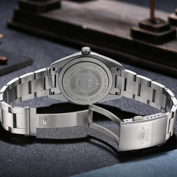 ADDIESDIVE 36mm ST2130 Automatic Explorer Style Sapphire Bubble Crystal Watch AD2556