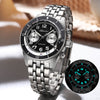 EU Warehouse-ADDIESDIVE 41mm Panda Dial Quartz Chronograph Watch VK64（AD2034）