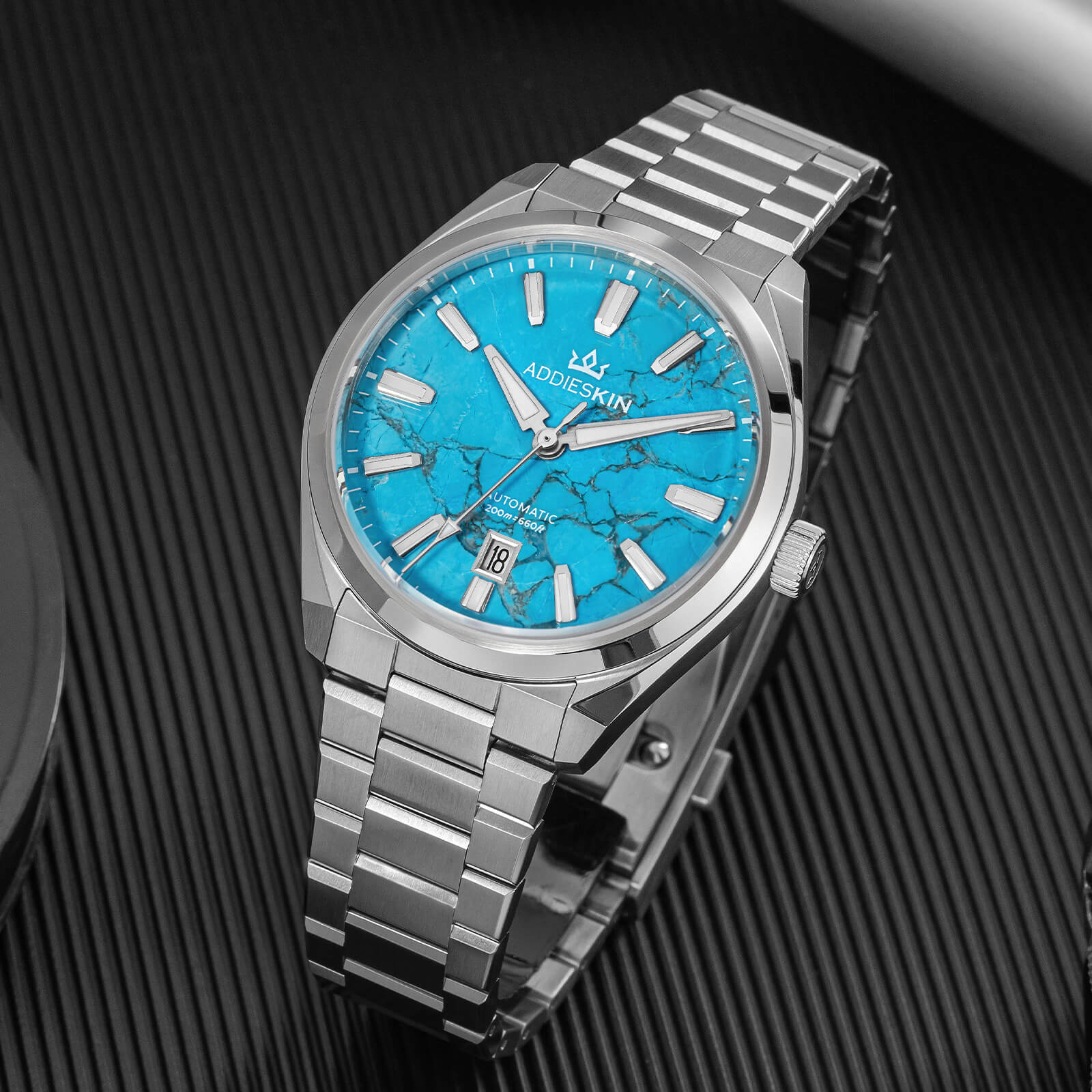 AddiesKIN 40mm Natural Stone Dial Miyota 9015 Luxury Automatic Watch K010