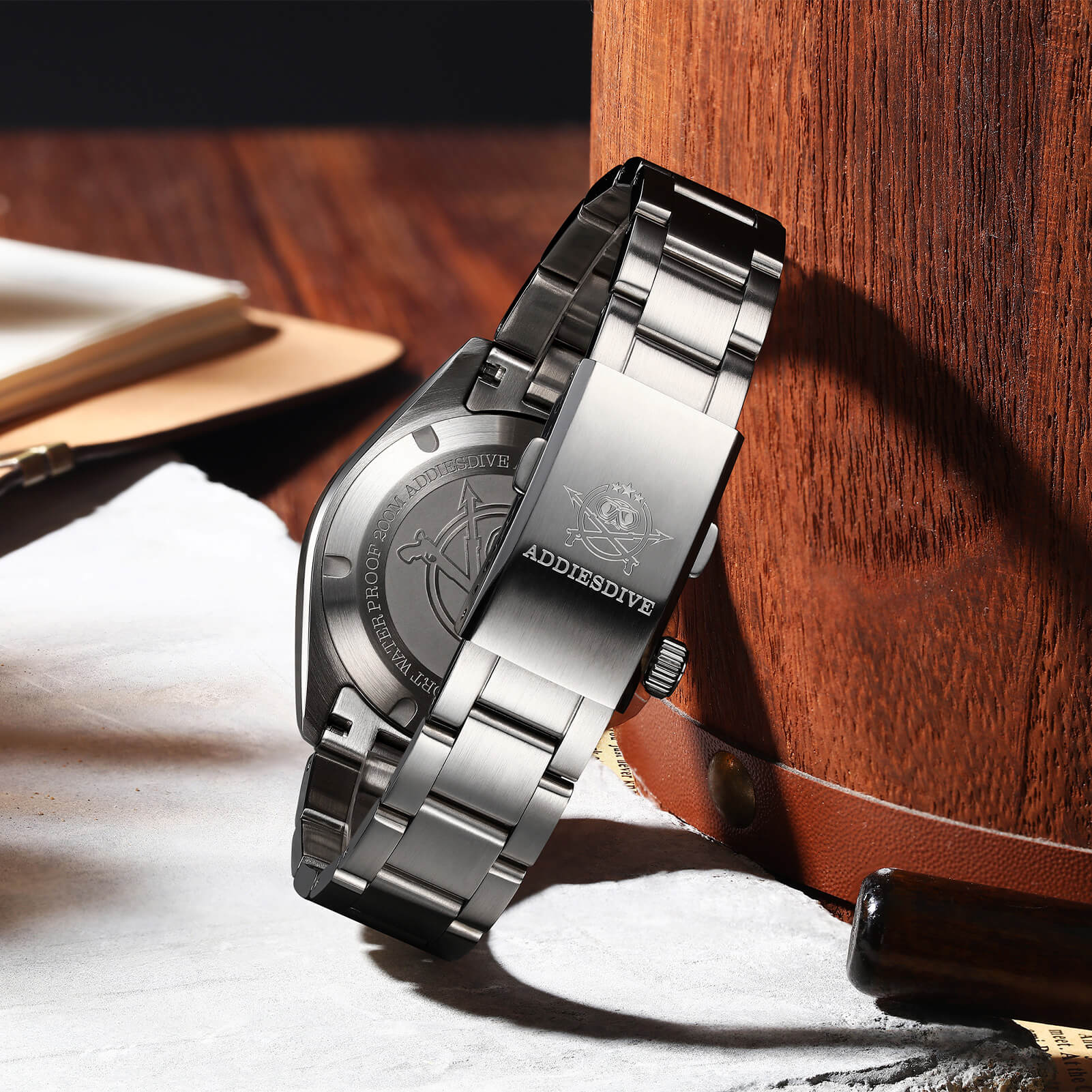 ADDIESDIVE 38mm GMT Quartz Watch RONDA515 Movement（AD2548）