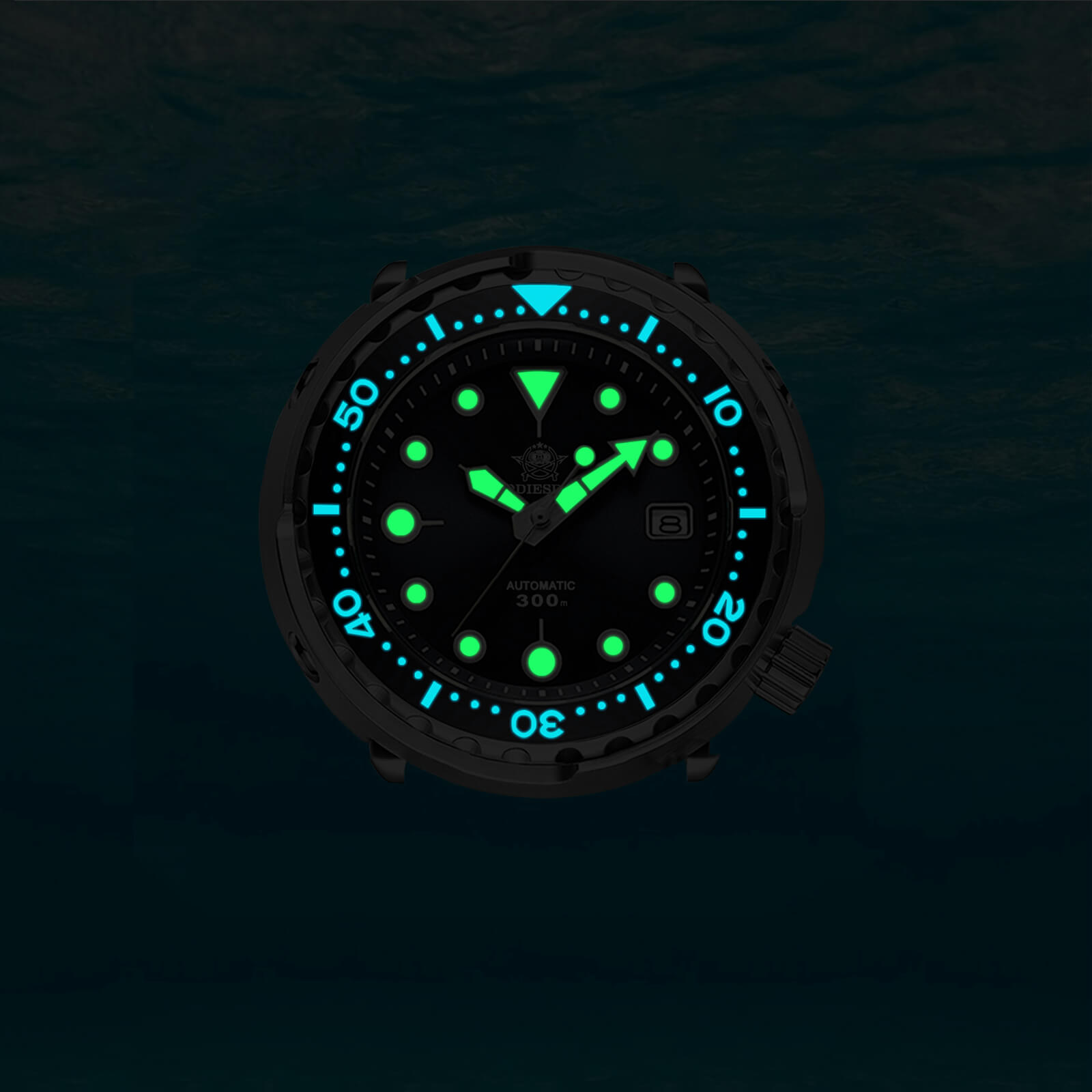 U.S. Warehouse -ADDIESDIVE® Tuna 300M Automatic Diver Watch Tuna Diver  ( MY-H5)