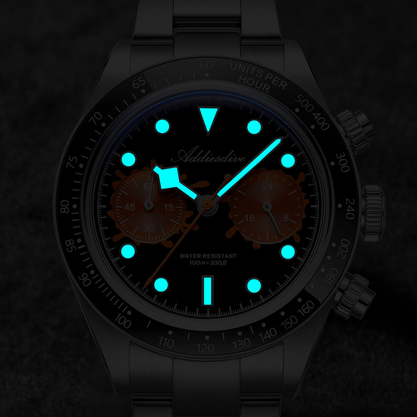 ★New Arrival★ADDIESDIVE 40mm VK64 Chronograph Watch AD2520