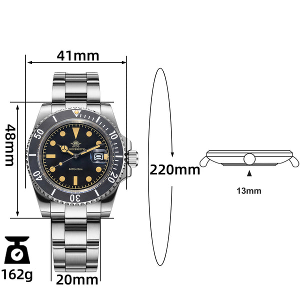 ★India Warehouse★ADDIESDIVE Retro Sub Quartz Watch AD2054