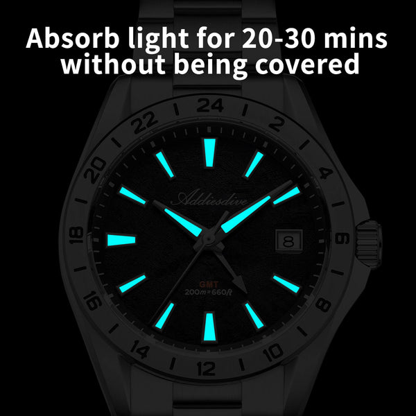 ADDIESDIVE 38mm GMT Quartz Watch RONDA515 Movement（AD2548）