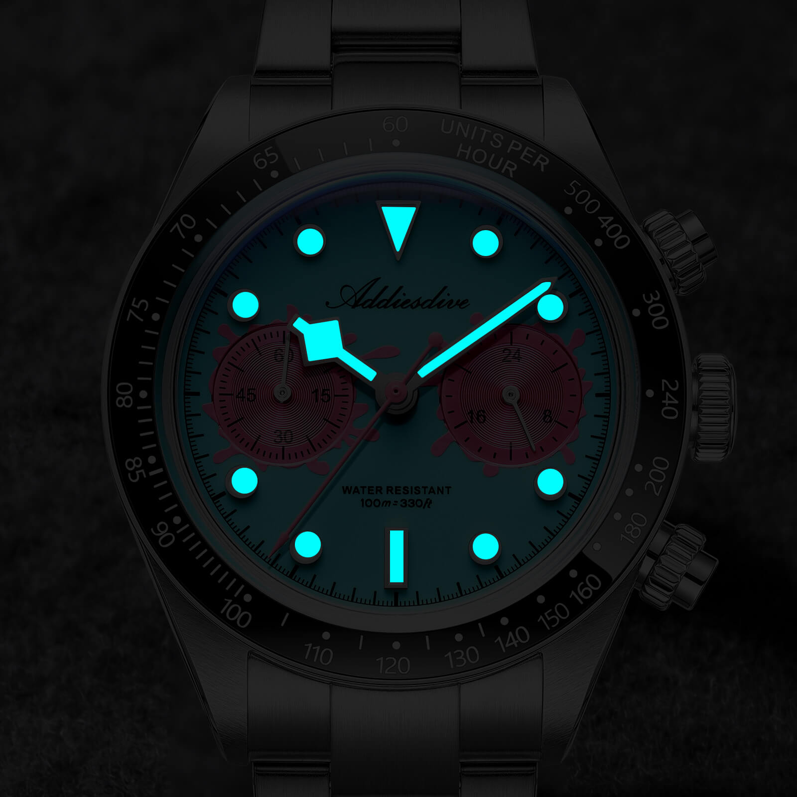 ★New Arrival★ADDIESDIVE 40mm VK64 Chronograph Watch AD2520