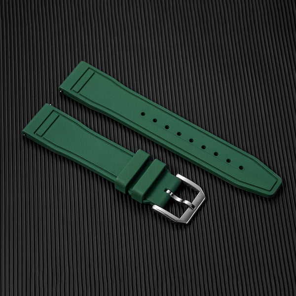 ADDIESDIVE Premium Flat-End Fluororubber Watch Strap 20mm