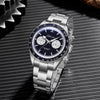ADDIESDIVE 40mm Blue Goldstone Dial VK64 Chronograph Watch AD2558
