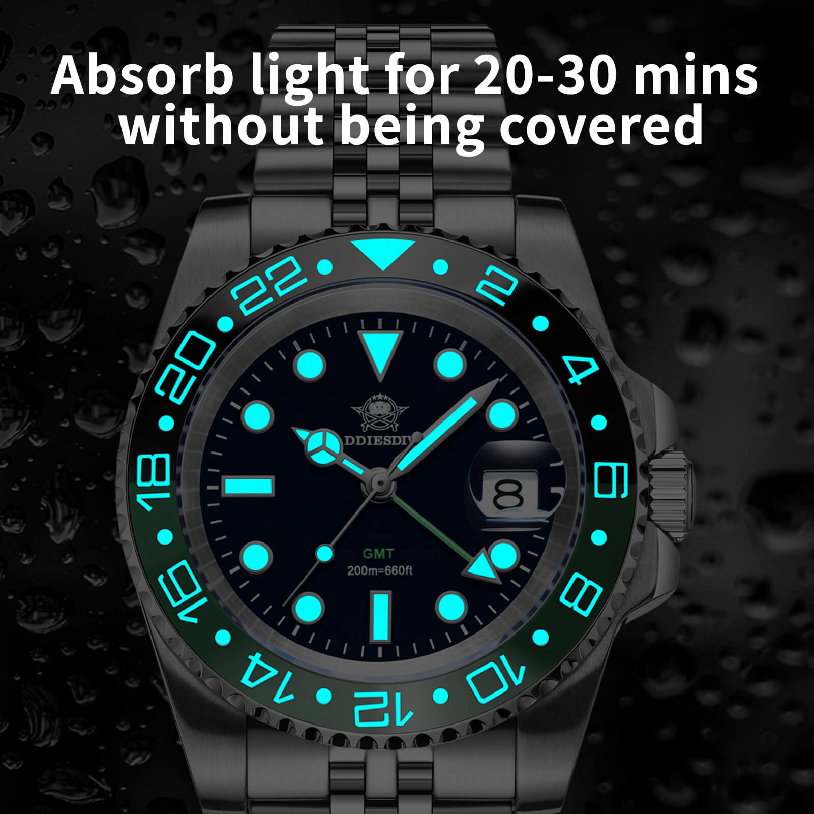 🔥Halloween Sale🔥ADDIESDIVE Water Ghost Luxury Dive Watch GMT Quartz Watch AD2050-with Calendar